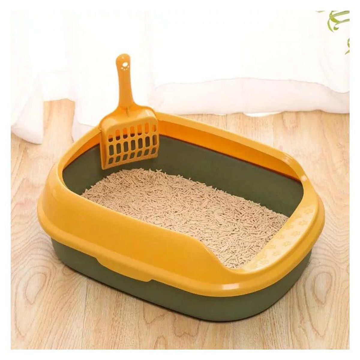 GENERICO - Arenero sanitario para gato con pala sin tapa