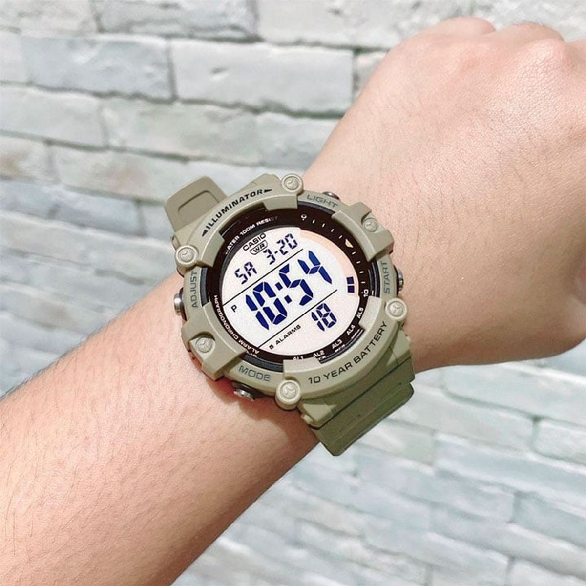 CASIO - Reloj Casio AE-1500WH-5AV Hombre - Caqui Oscuro