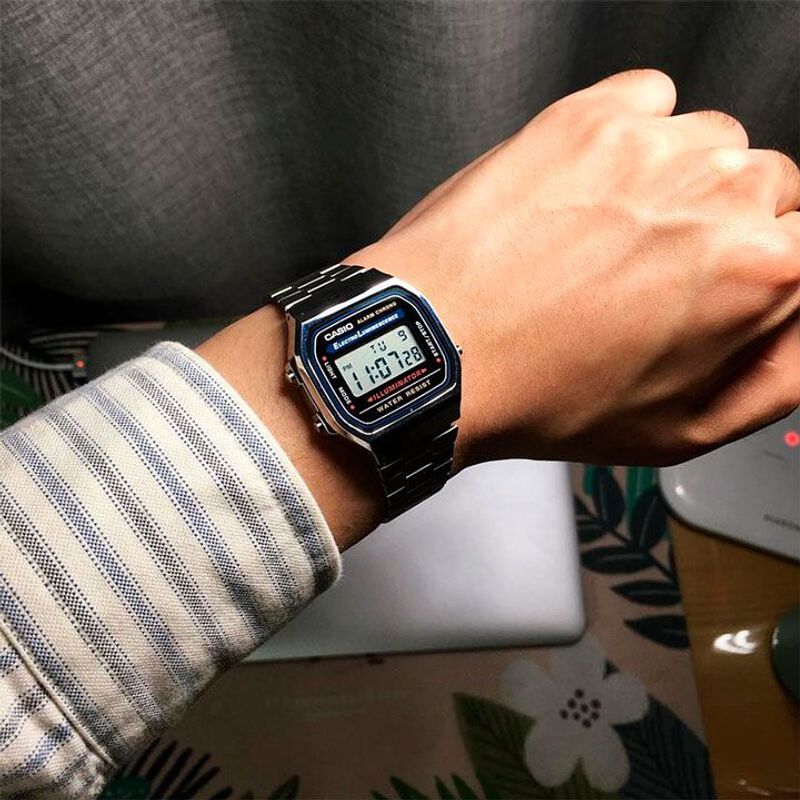 Reloj Casio A168WA-1 Unisex CASIO