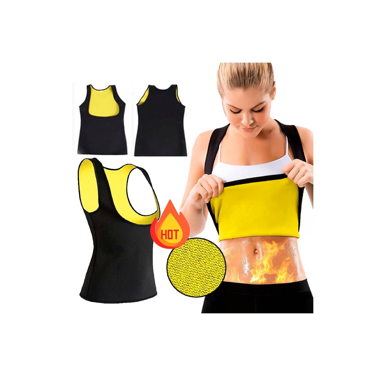 OEM - Faja Chaleco Térmico Reductor Tipo Cami Hot