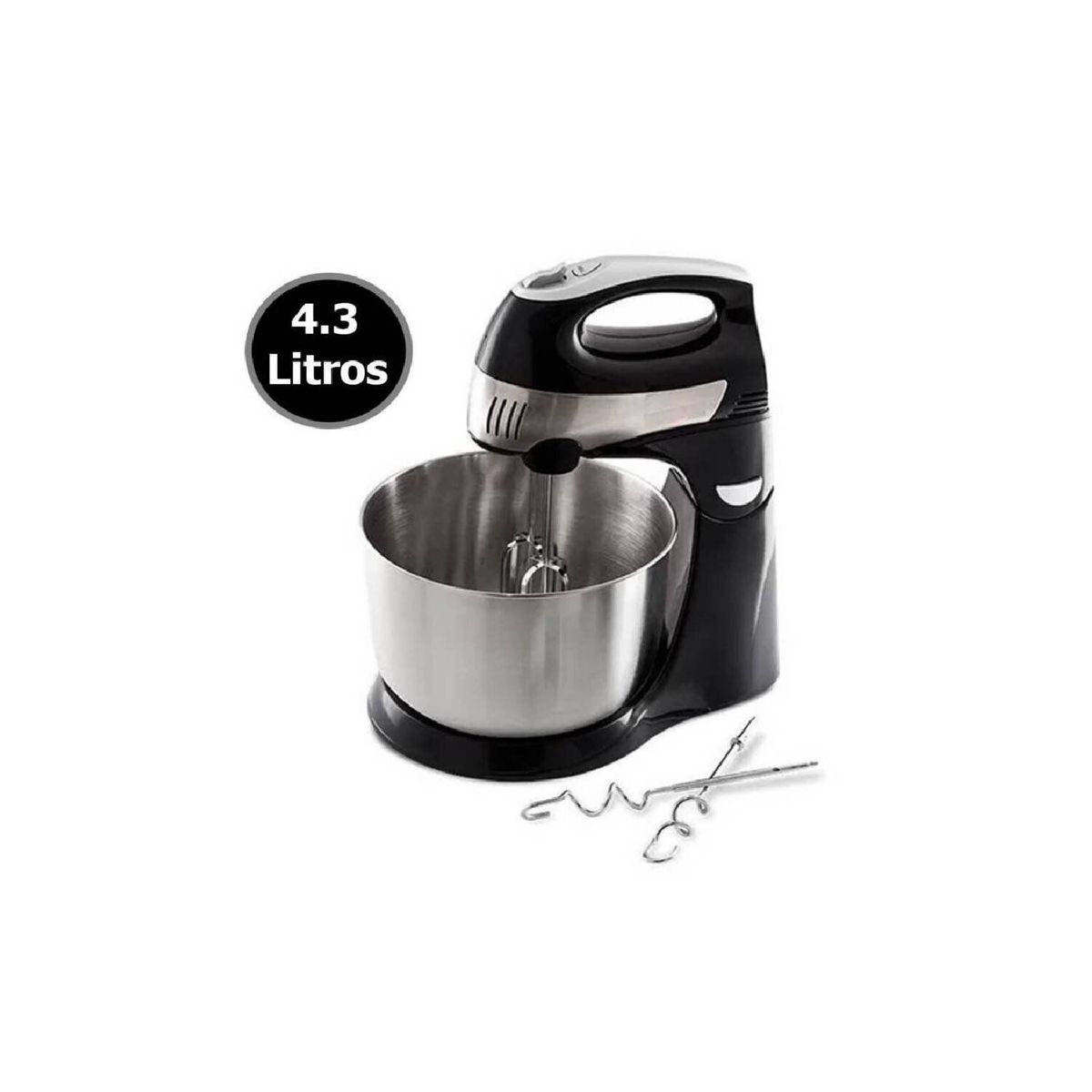 PRIMA - Batidora de Mano y Pedestal 300 Watts - Negro