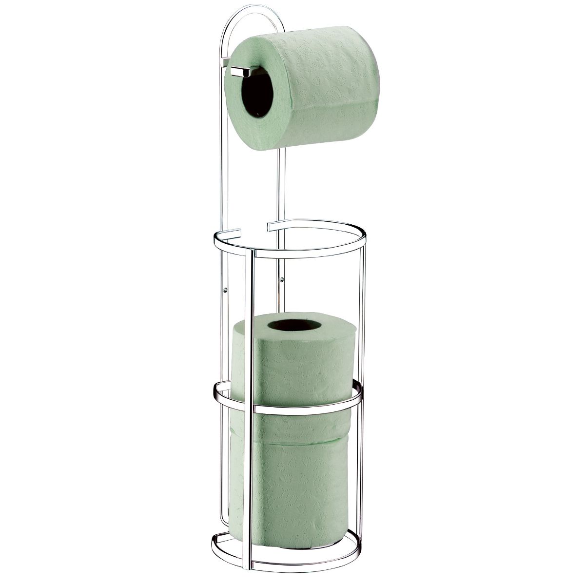 FUTURE - Porta papel higiénico piso Perfezione plata