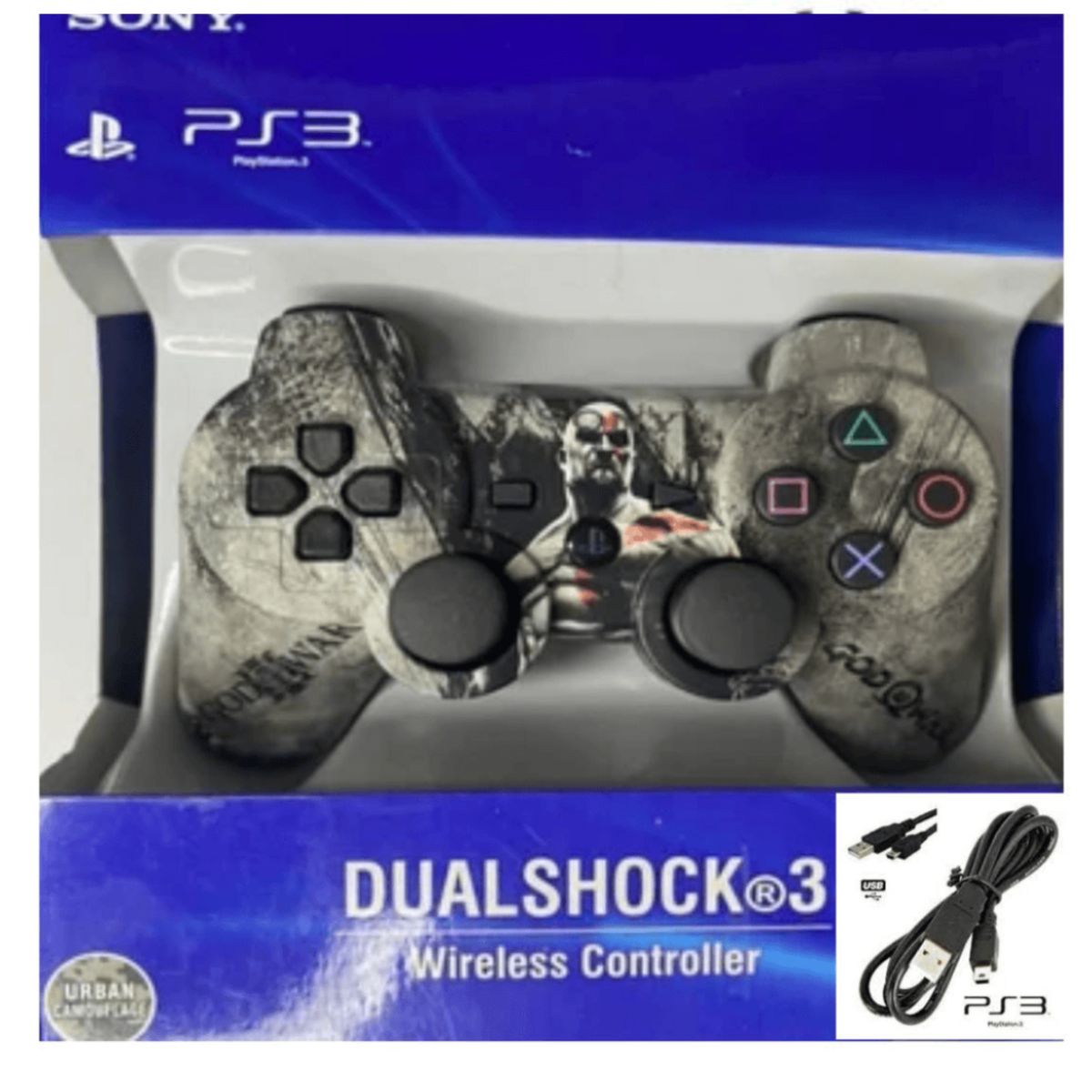 GENERICO - Mando Para Ps3 Playstation 3 Genérico Nuevo Con Caja - God Of War