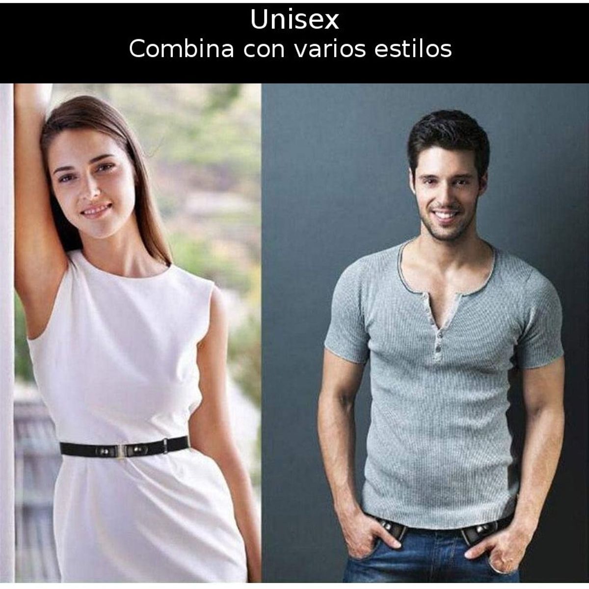 GENERICO - Cinturon Invisible sin hebilla hombre mujer unisex ajustable