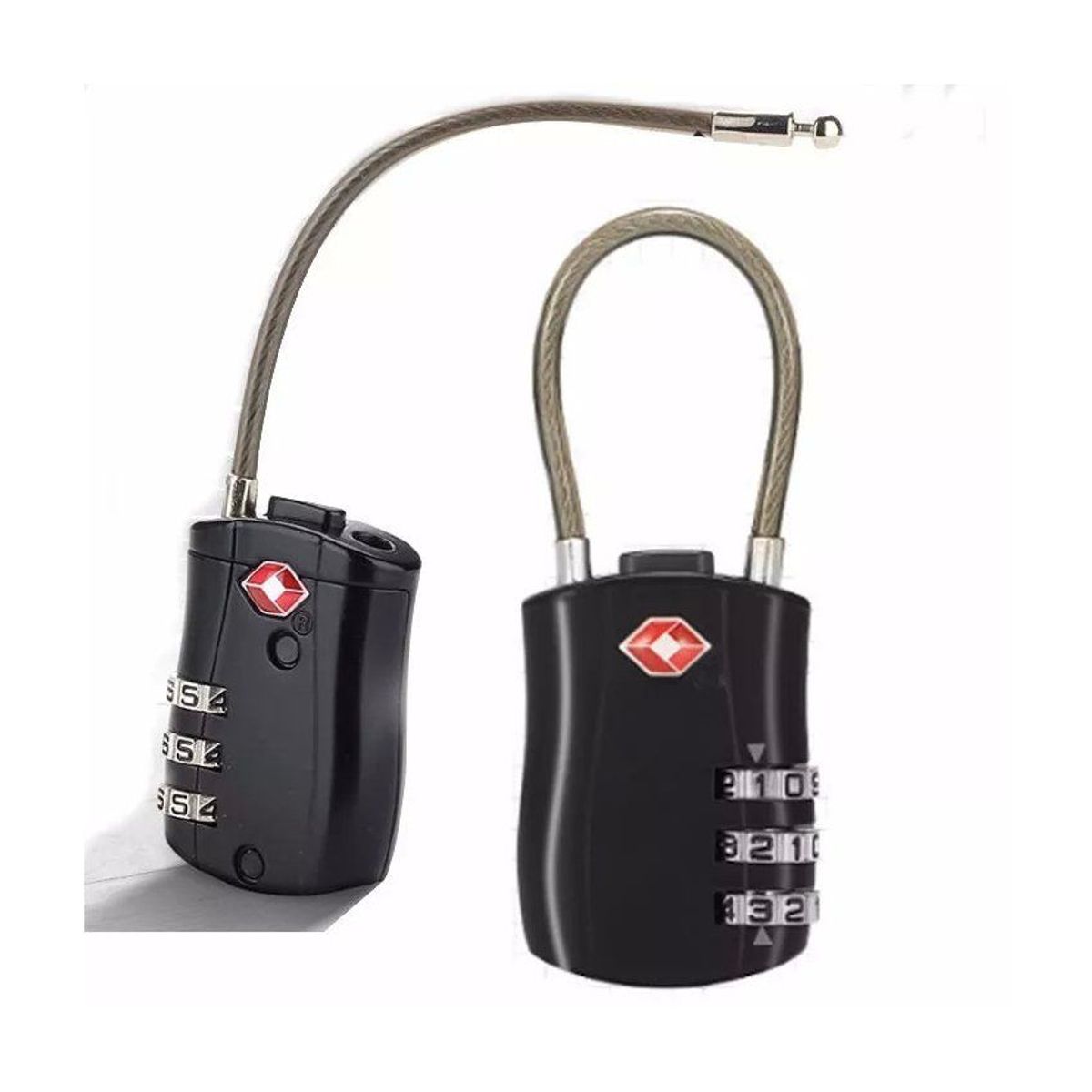 GENERICO - Tsa aprobado candado seguridad mochilas casillero maletín viaje negro