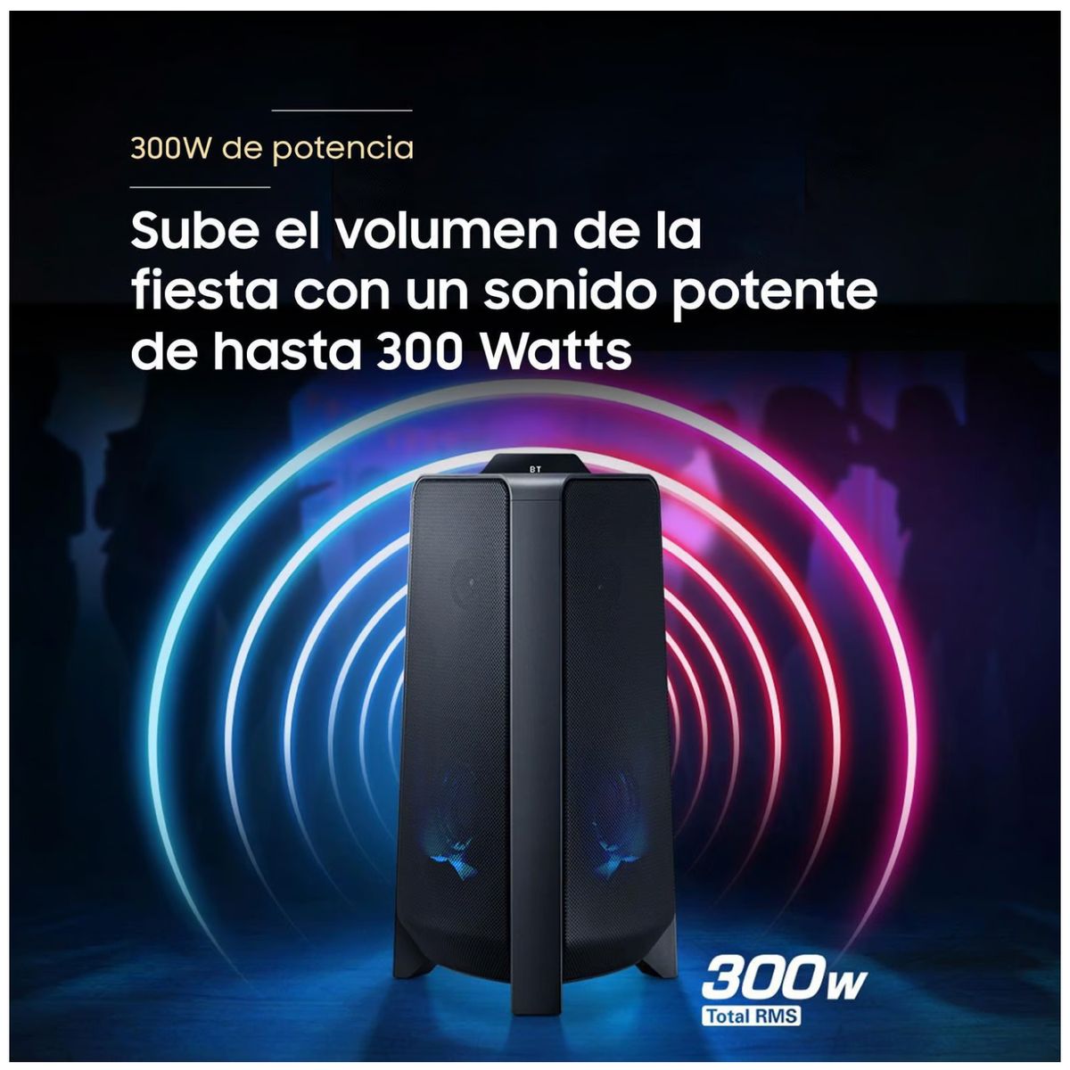 SAMSUNG - Torre de Sonido Samsung Bluetooth 300W MX-T40PE