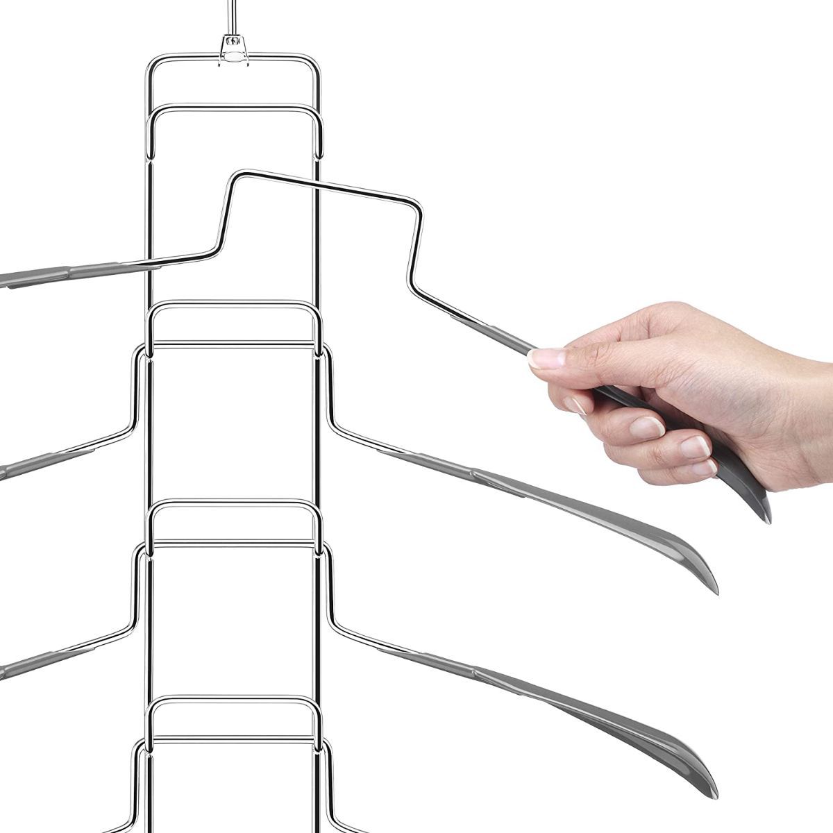 WHITMOR - Colgador de camisas 5 niveles Whitmor