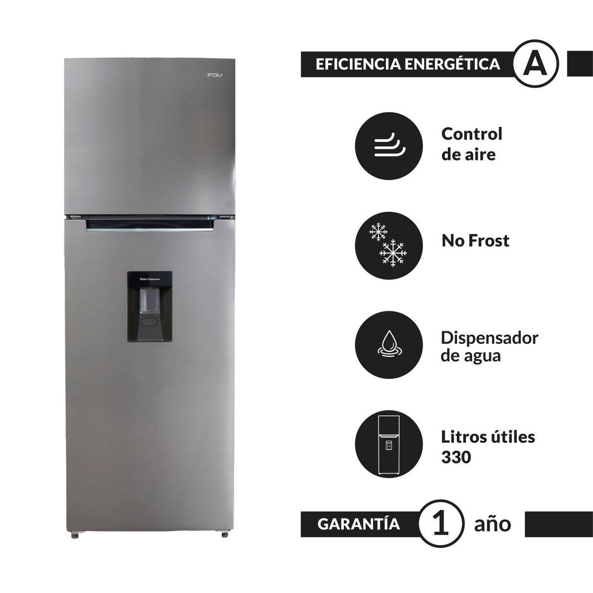 FDV - Refrigerador Combi Elegance 330 Lts FDV