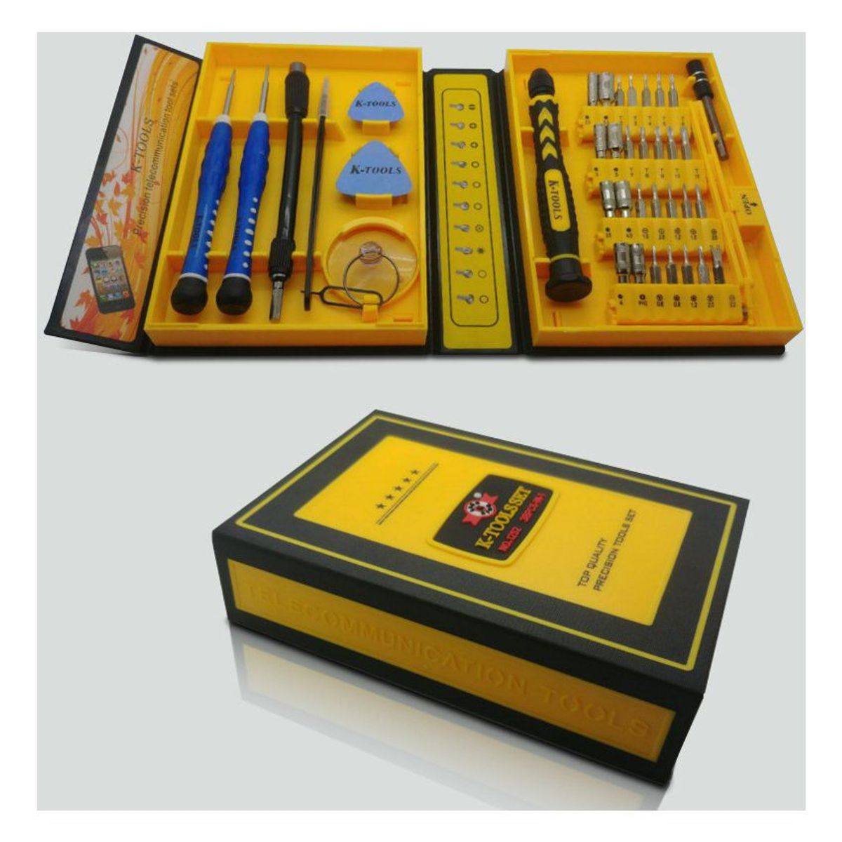 GENERICO - Set 38 pza desarmadores precisión imantado telefonos mac pc torx