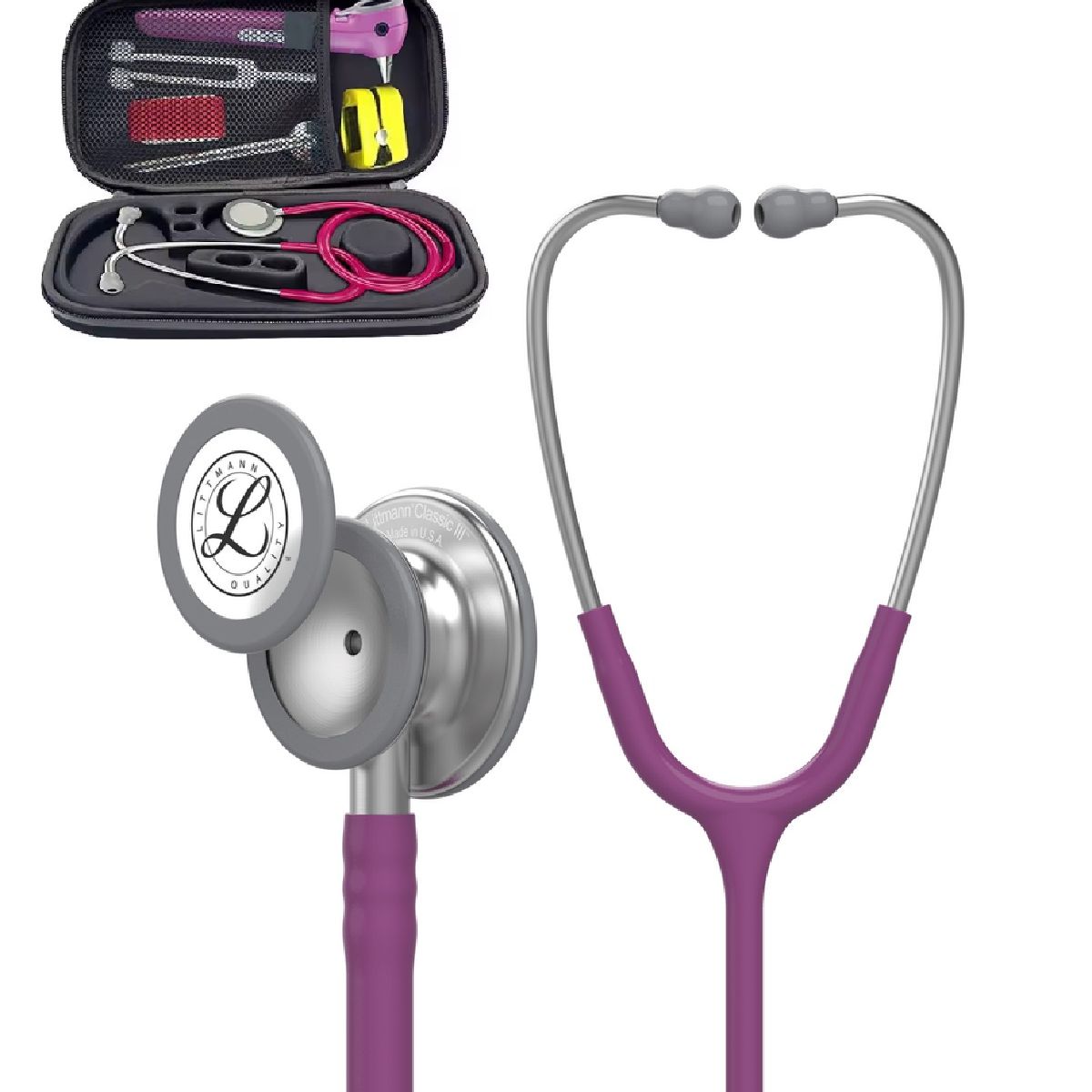 3M - Estetoscopio 3M Littmann Classic iii -  Color Lavanda + Estuche