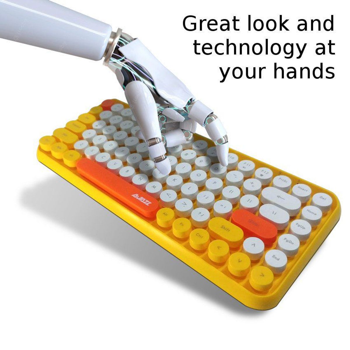 AJAX - Teclado bluetooth ajazz pc android laptop mac linux maquina escribir