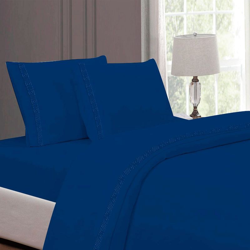 CASATEX - Juego de Sábanas  100%Algodón KING - AZUL