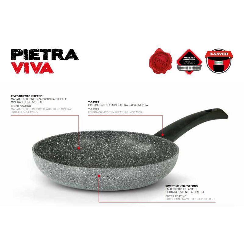 LA ITALIANA - Sarten Italiana Pietra Viva Honda 22cm Original