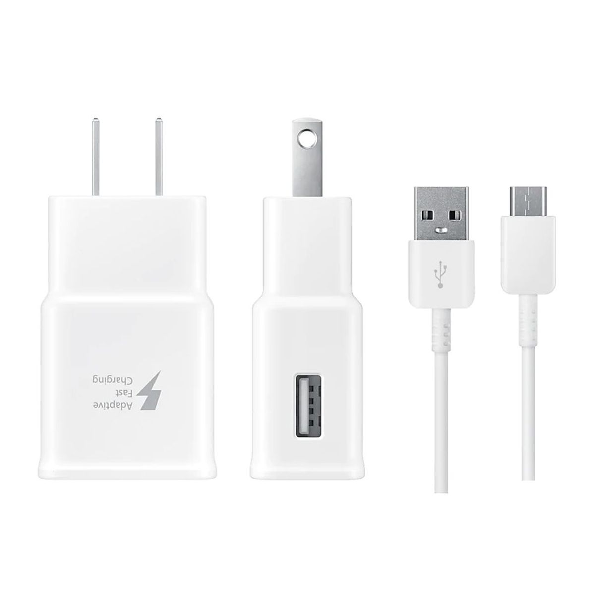 GENERICO - Cargador 15W para Samsung A50 5V 2A  Tipo C - Blanco