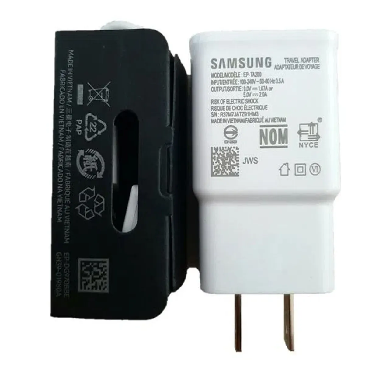 GENERICO - Cargador 15W para Samsung A50 5V 2A  Tipo C - Blanco