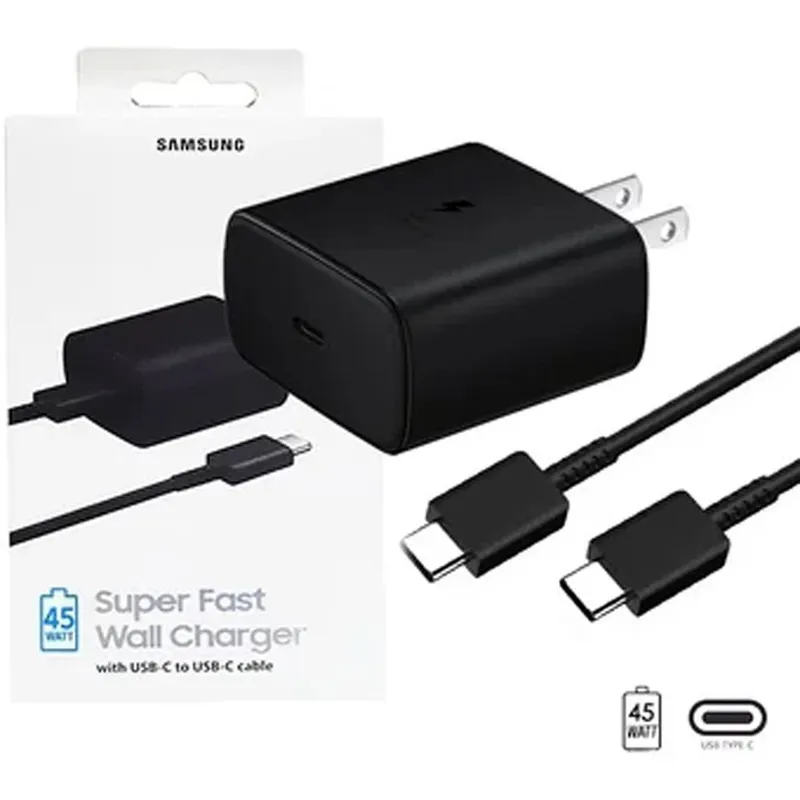 SAMSUNG - Cargador Samsung 45W EP-TA845 USB-C Negro