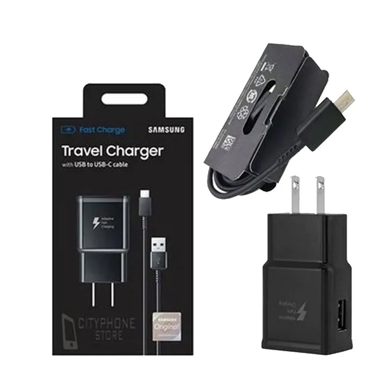 GENERICO - Cargador 15W Carga Rápida para Galaxy S10 S10 Plus Negro
