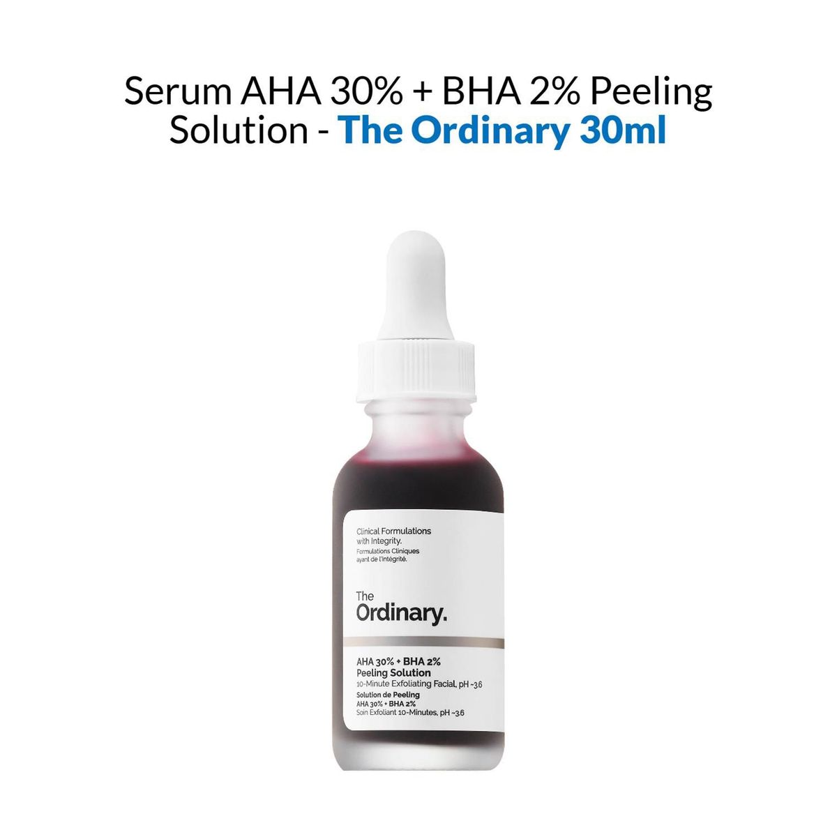 THE ORDINARY - Serum AHA 30  BHA 2 Peeling Solution - The Ordinary 30ml.