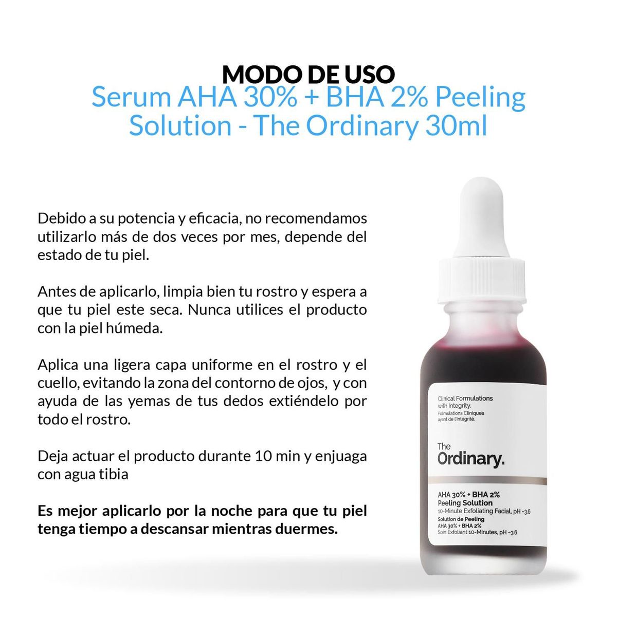 THE ORDINARY - Serum AHA 30  BHA 2 Peeling Solution - The Ordinary 30ml.