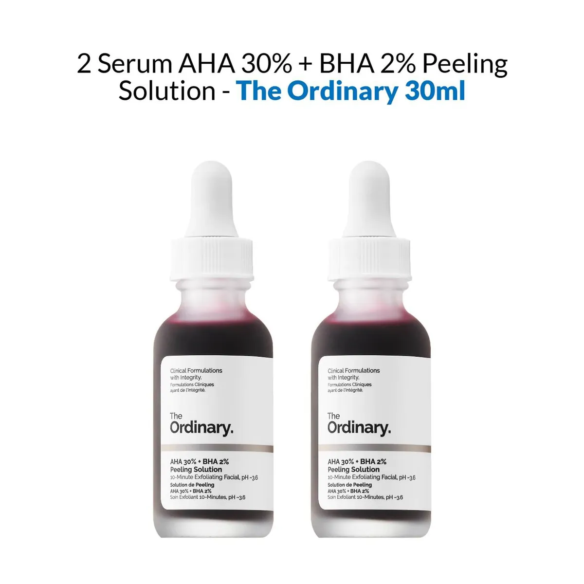 THE ORDINARY - 2 Serum AHA 30  BHA 2 Peeling Solution - The Ordinary 30ml.