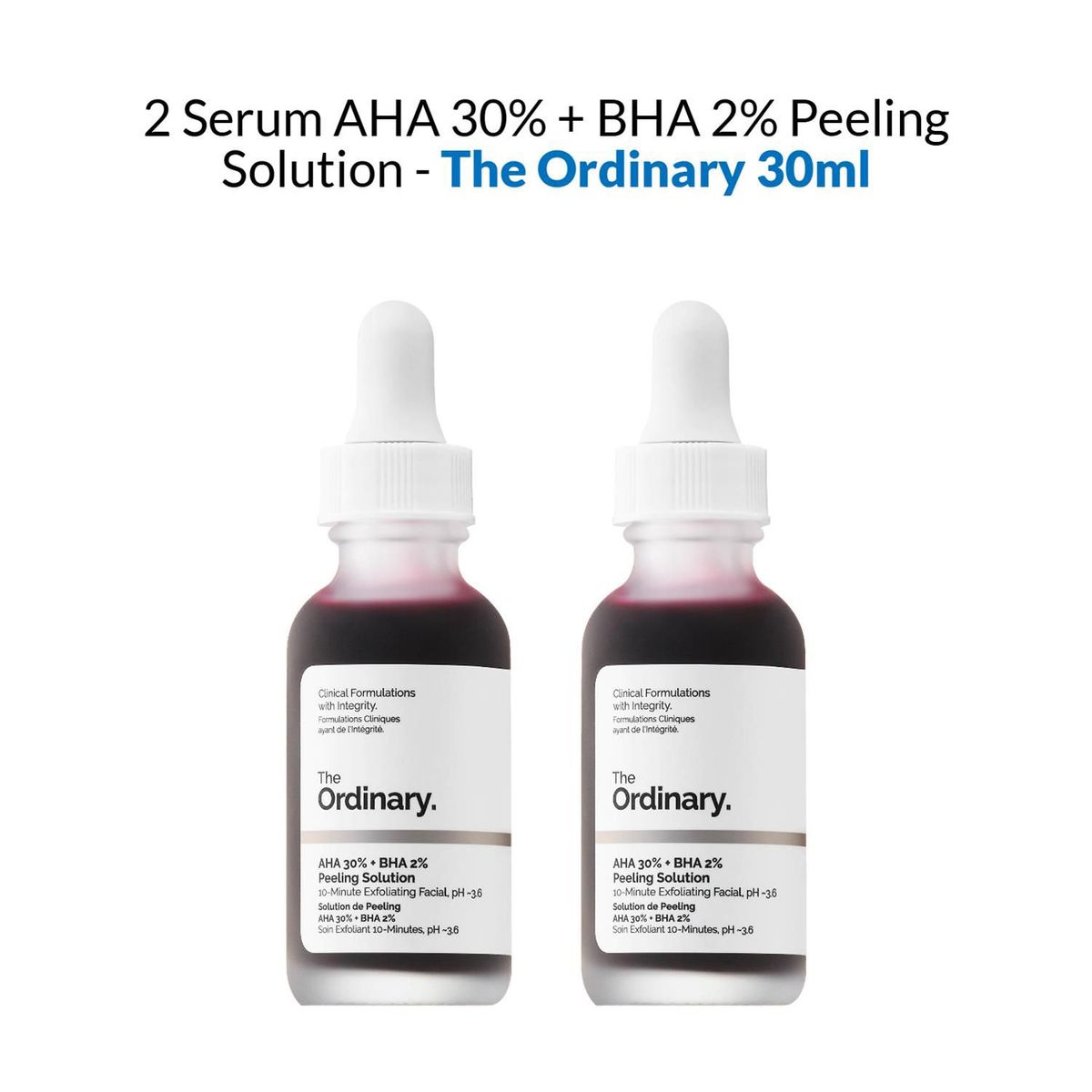 THE ORDINARY - 2 Serum AHA 30  BHA 2 Peeling Solution - The Ordinary 30ml.