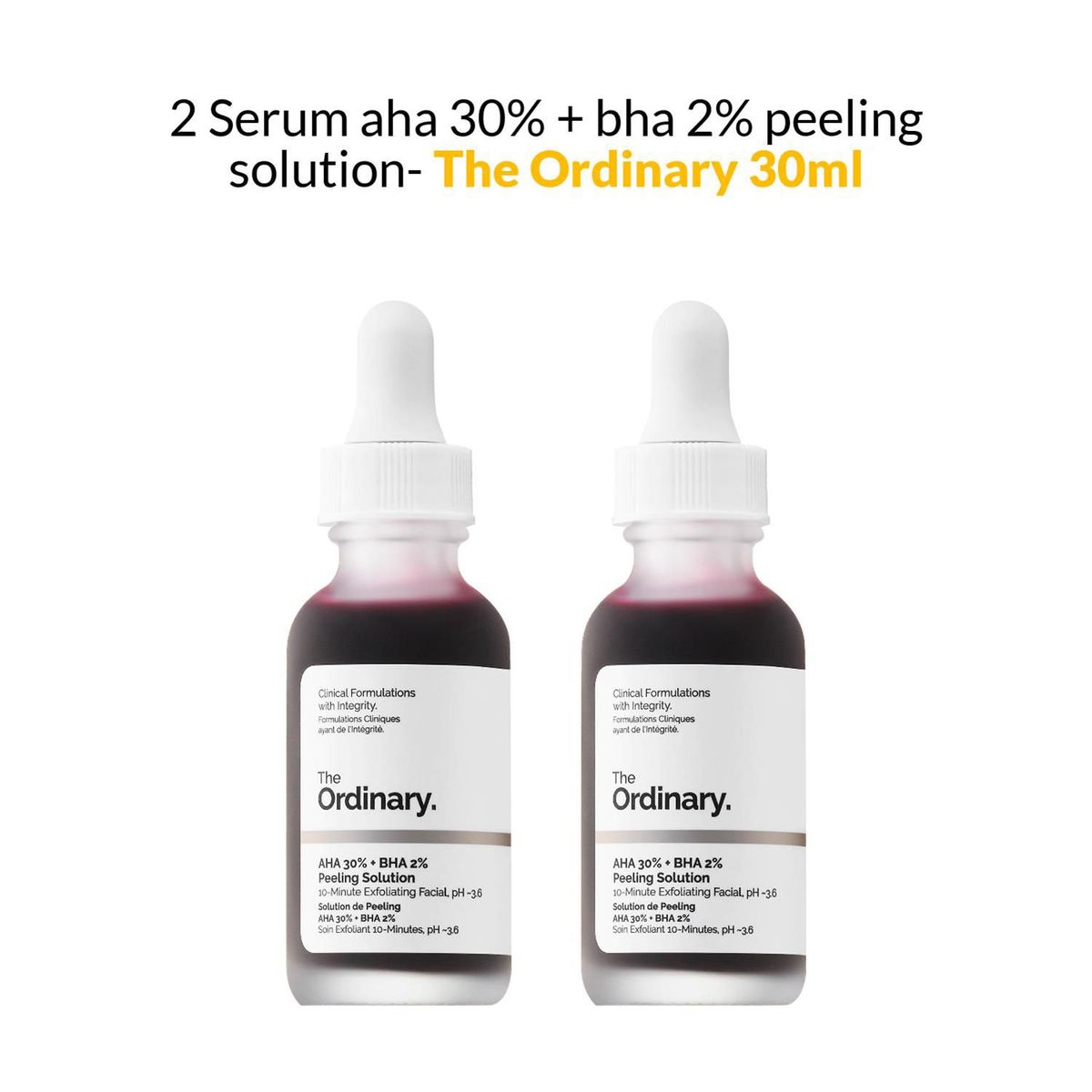 THE ORDINARY - 2 Serum AHA 30  BHA 2 Peeling Solution - The Ordinary 30ml.