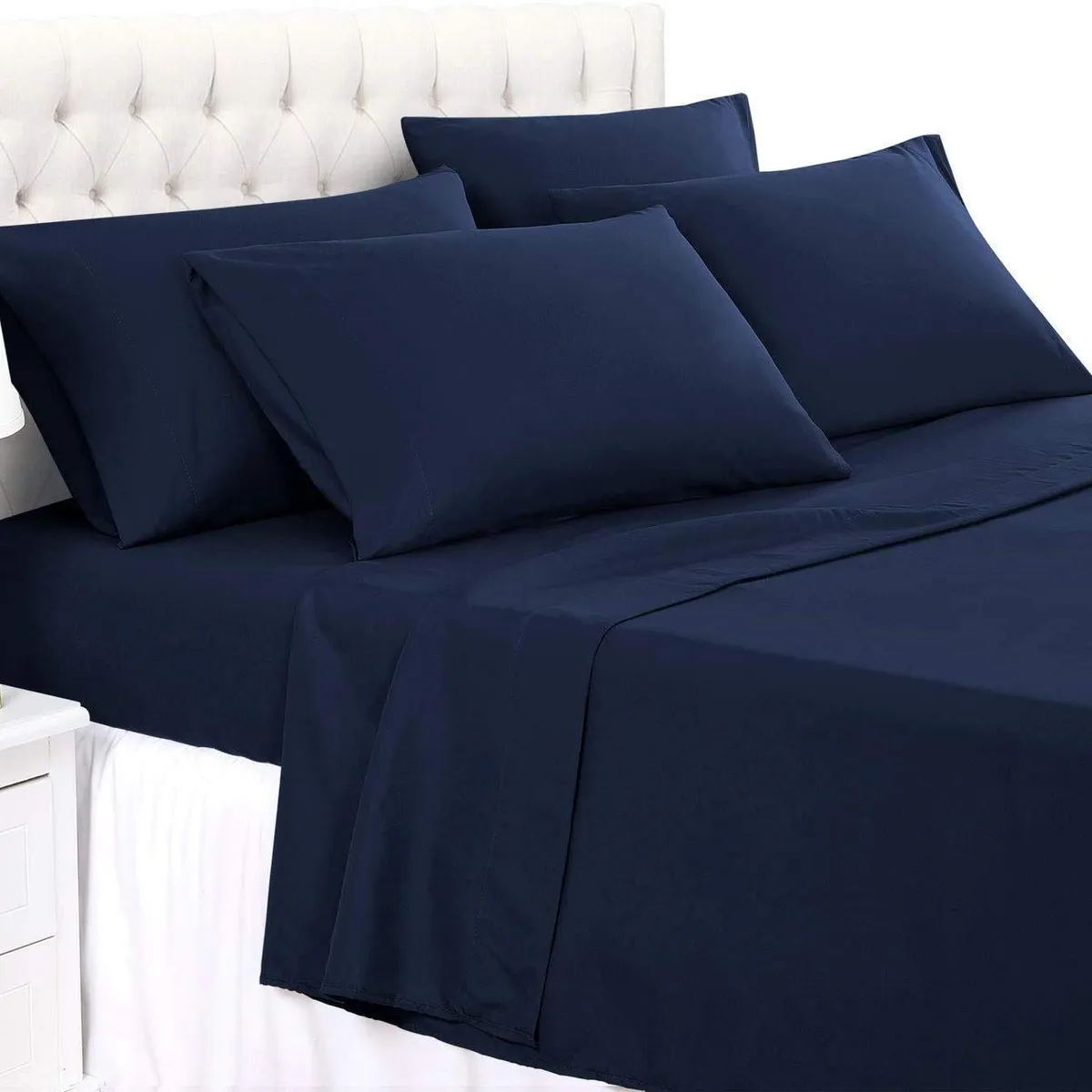 ARLIN TEXTIL - Sabanas Damasco 1.5 plz color Azul Marino