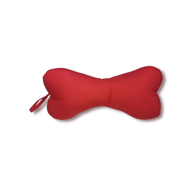 GENERICO - Almohada Hueso para Cuello Pie Rodilla Color Rojo
