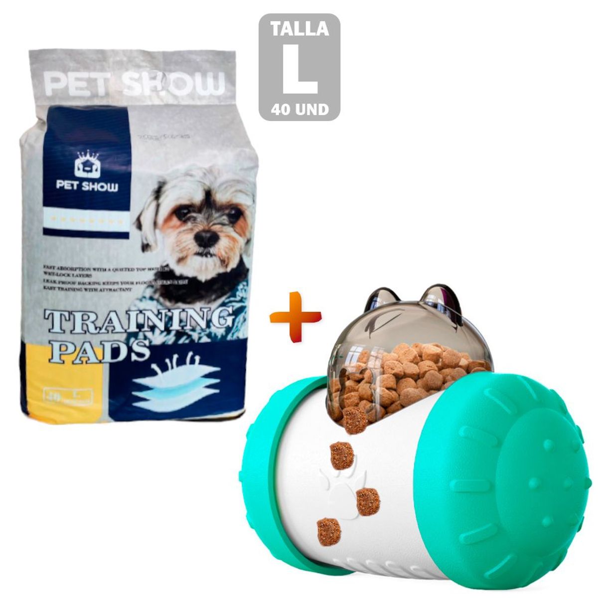 GENERICO - Pañales de Piso Absorbentes L Y Dispensador Premio RodanteTQ