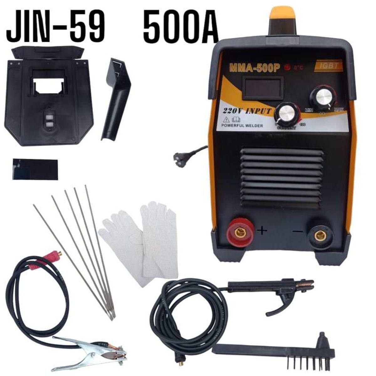 OEM - Máquina Soldadora de Inversión Portatil 220V y Regulable hasta 500A