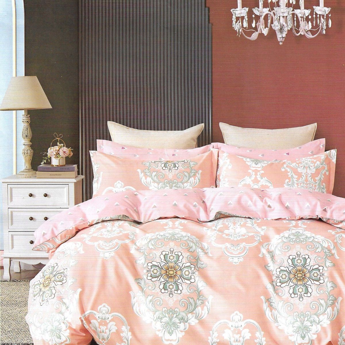 MINGDA - Set de Edredon 2 Pz + Juego de Sabanas + Fundas 5 Piezas