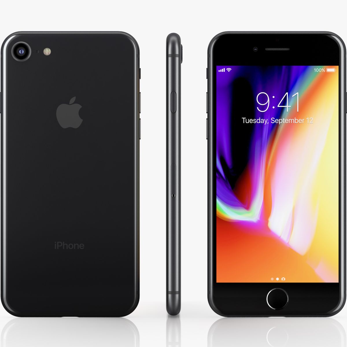 APPLE - iphone 8  256gb Bateria 100% Gris Reacondicionado