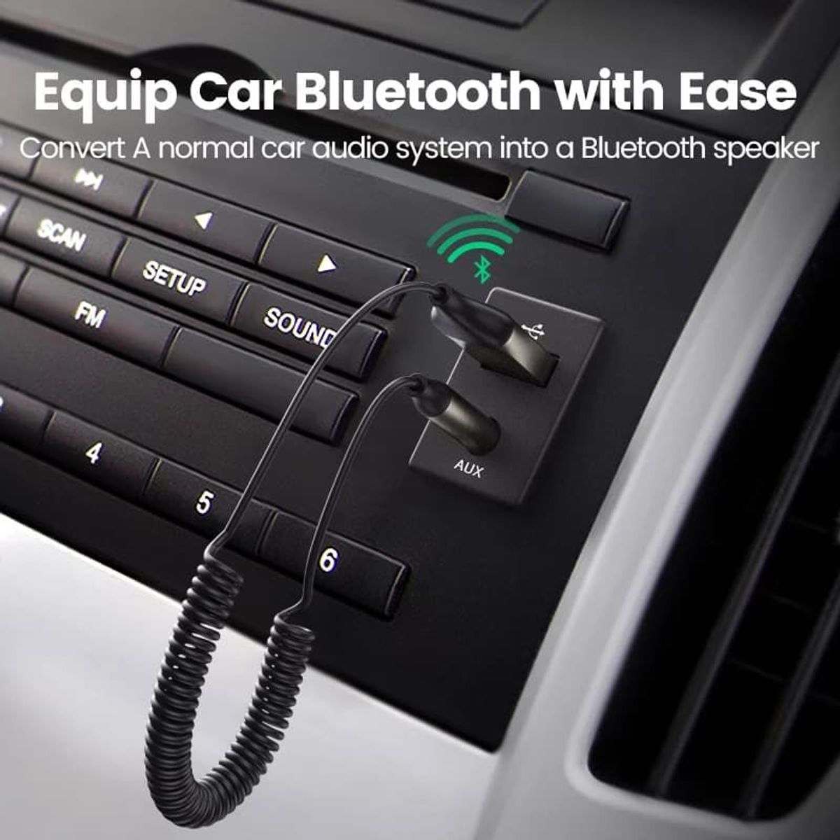 UGREEN - Receptor Usb Bluetooth 5.0 Jack 3.5mm Auto Ugreen