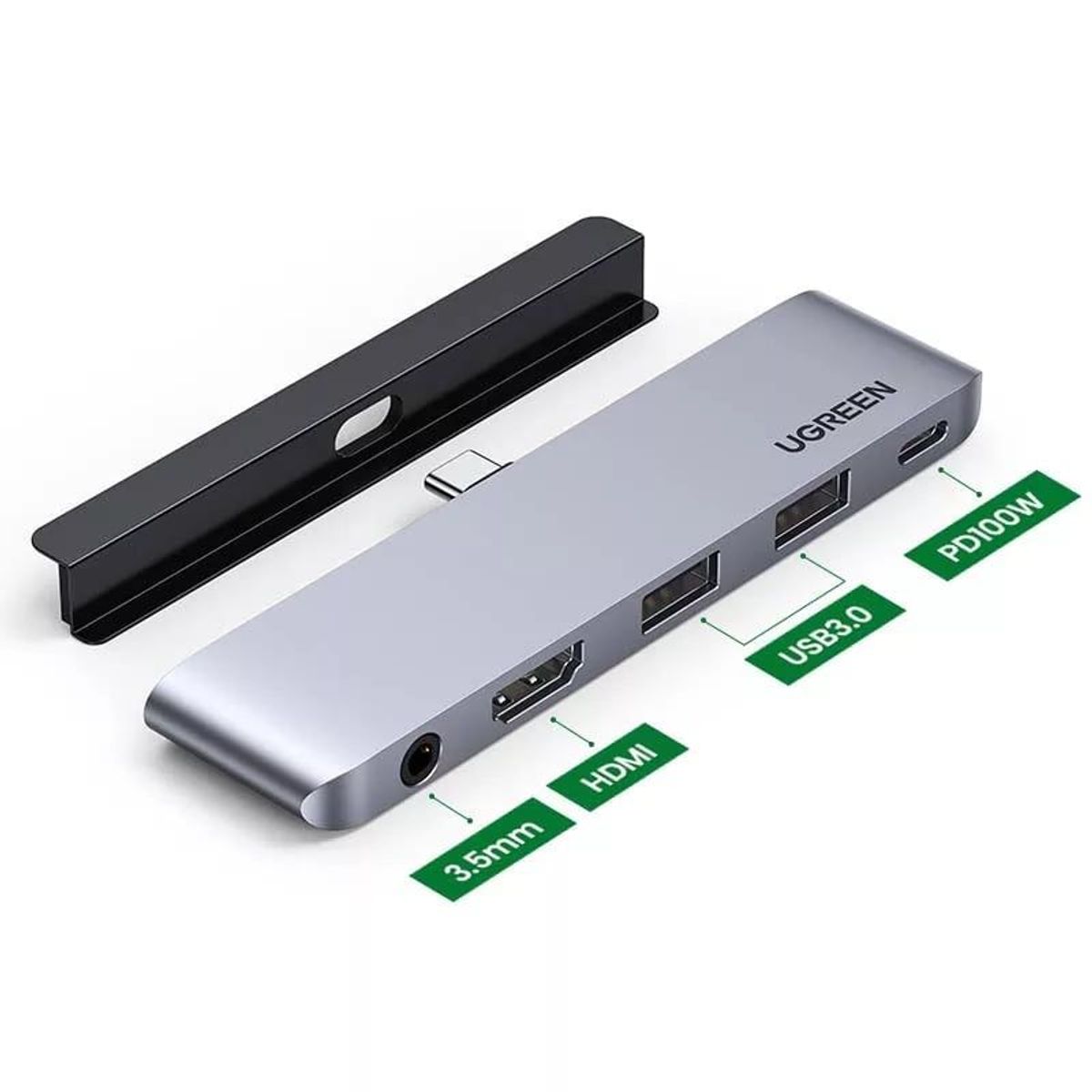UGREEN - Hub Tipo C 5 En 1 Para iPad Pro/ Air4 Ugreen