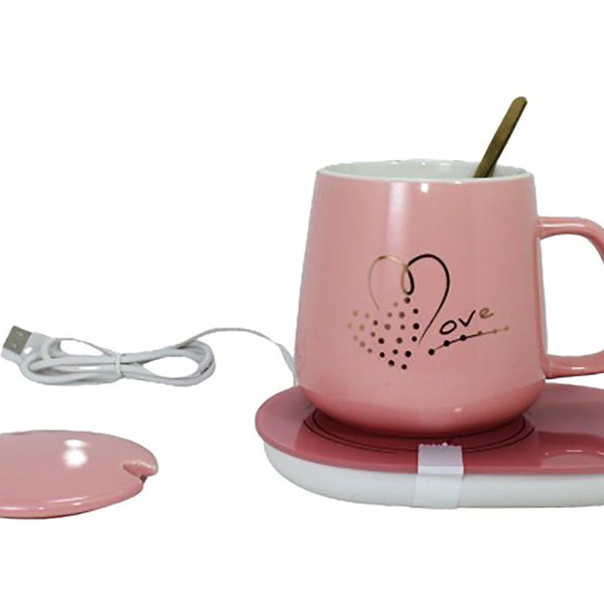 GENERICO - Tasa inteligente Inalámbrico Mugs Café Té Mate Rosado