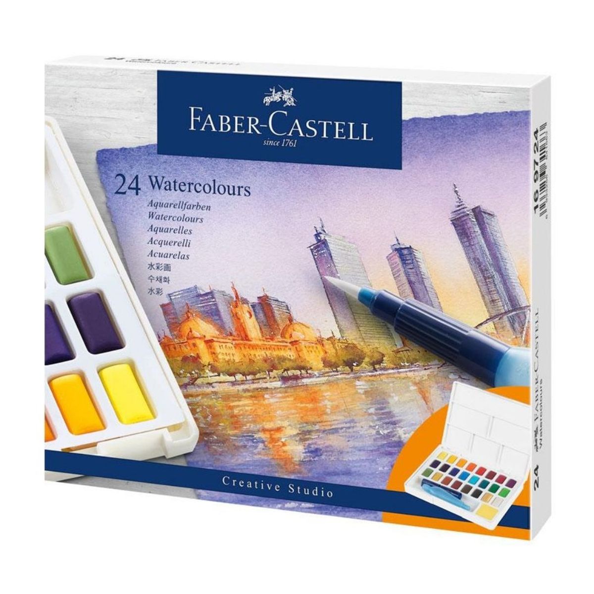 FABER-CASTELL - Acuarelas x24 Creative Studio