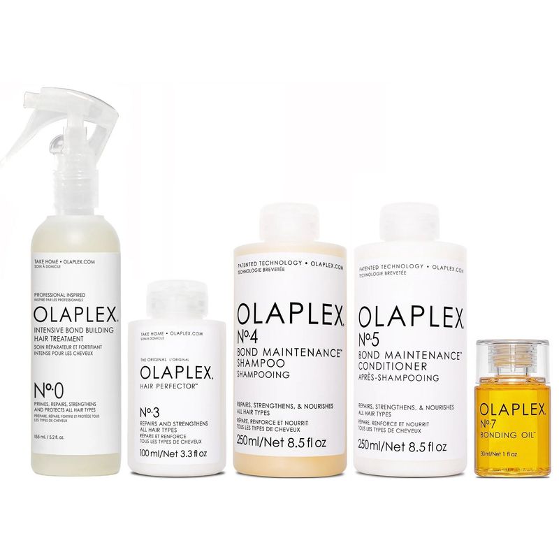 OLAPLEX - Olaplex N°0 + N°3 + N°4 + N°5 + N°7 Tratamiento Reparador Intensivo