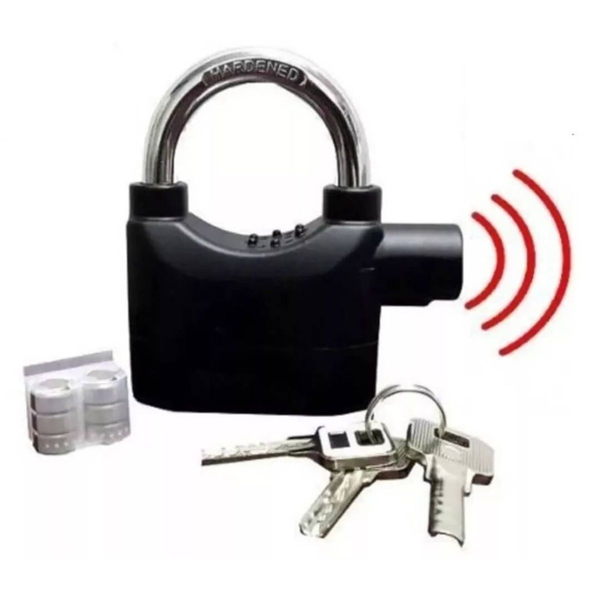 GENERICO - Candado de Seguridad Con Alarma Moto Bicicletas  Puertas