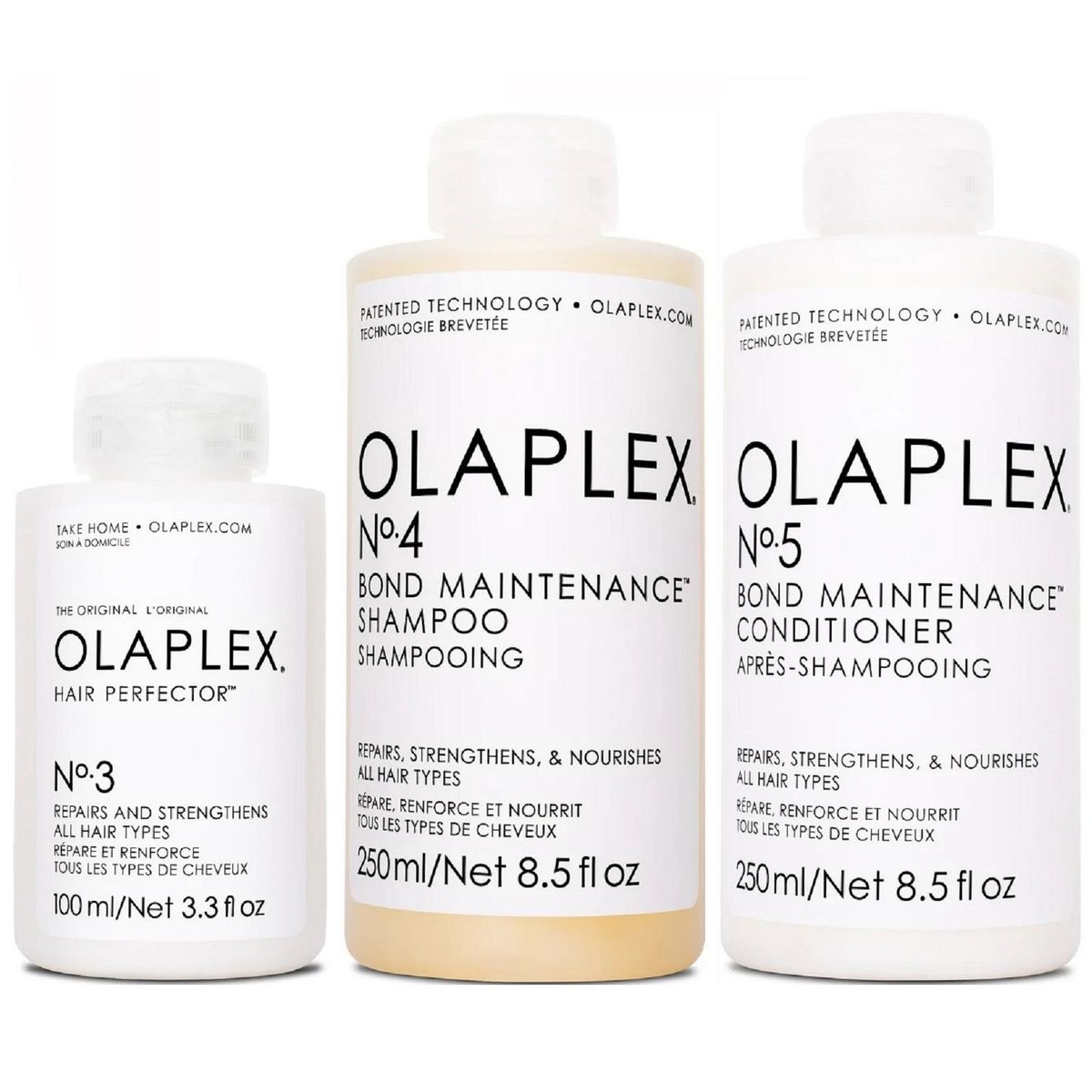 OLAPLEX - Olaplex N°3 + N°4 + N°5 Tratamiento Reparador Intensivo