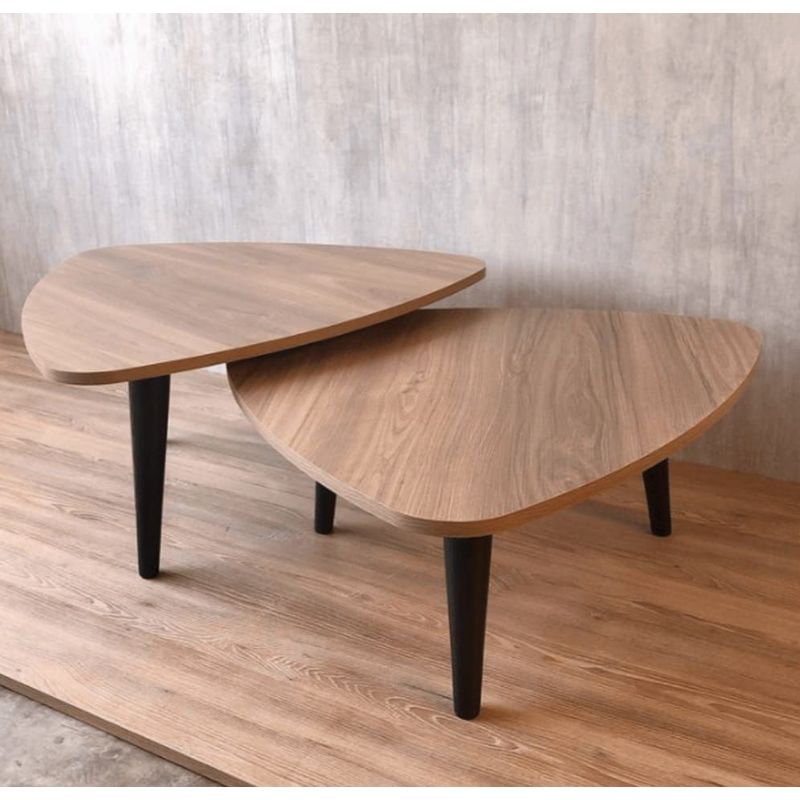 GENERICO - Mesa de centro estilo nido nogal