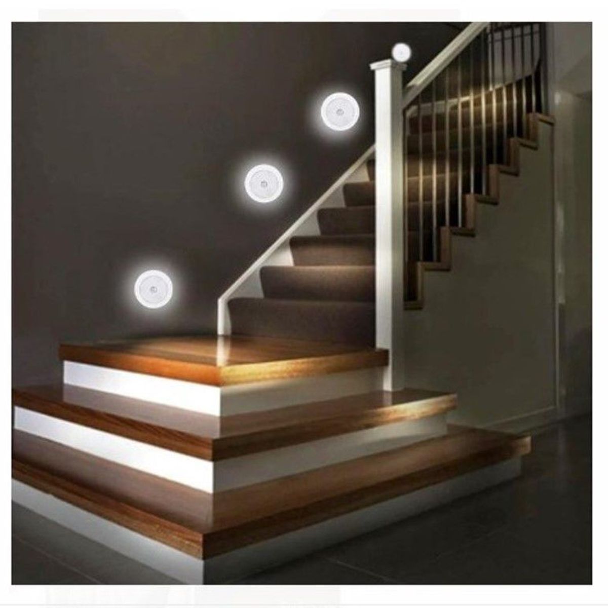 GENERICO - Lampara recargable led con sensor de movimiento