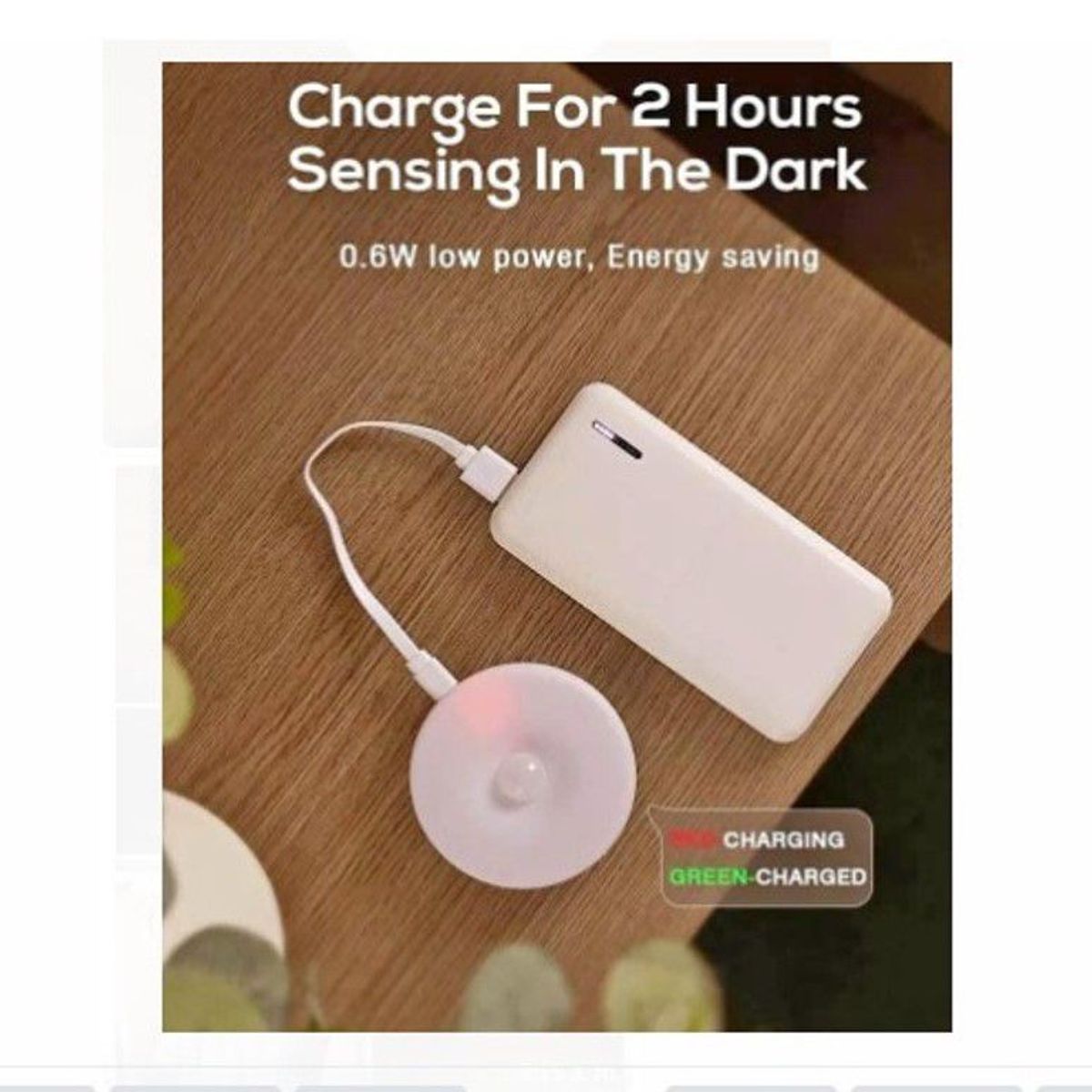 GENERICO - Luz led con sensor de movimiento recargable