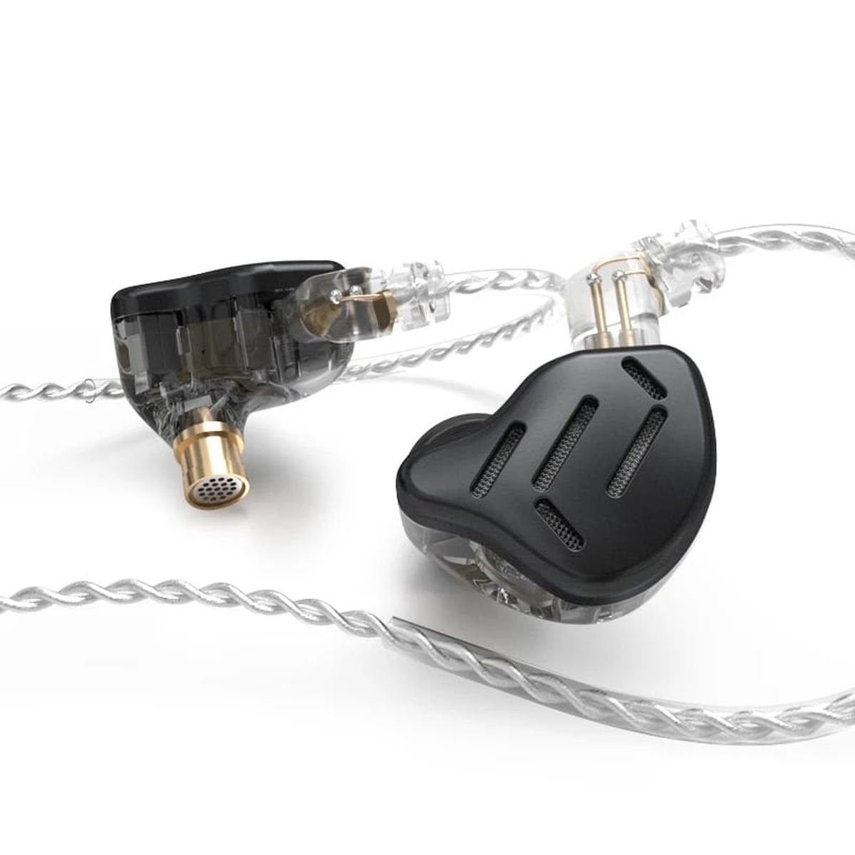 KZ - KZ ZAX 1DD7BA Hybrid HIFI In-Ear Carcasa de Aleación Zinc con Mic