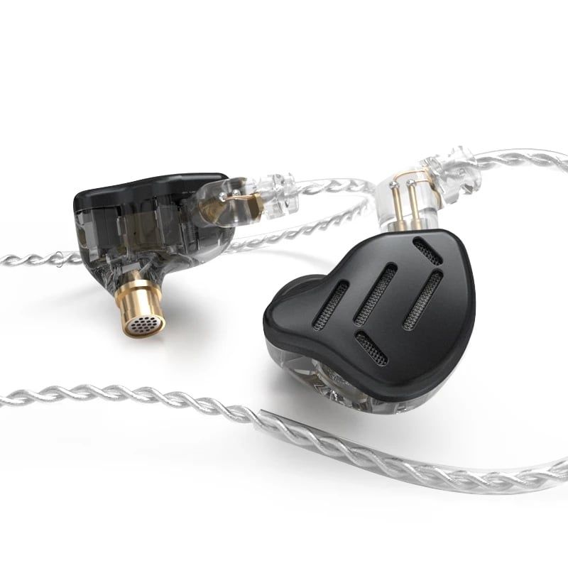 KZ - KZ ZAX 1DD7BA Hybrid HIFI In-Ear Carcasa de Aleación Zinc con Mic