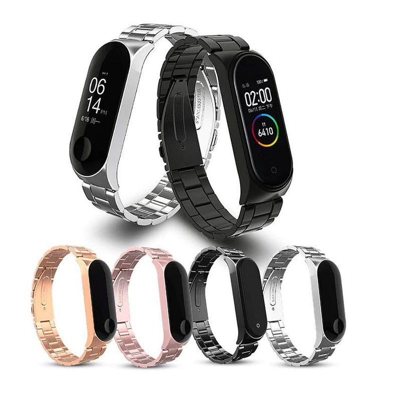 GENERICO - Sport correa elegante acero p' xiaomi mi band 6 mi band 5 mi band 4 3