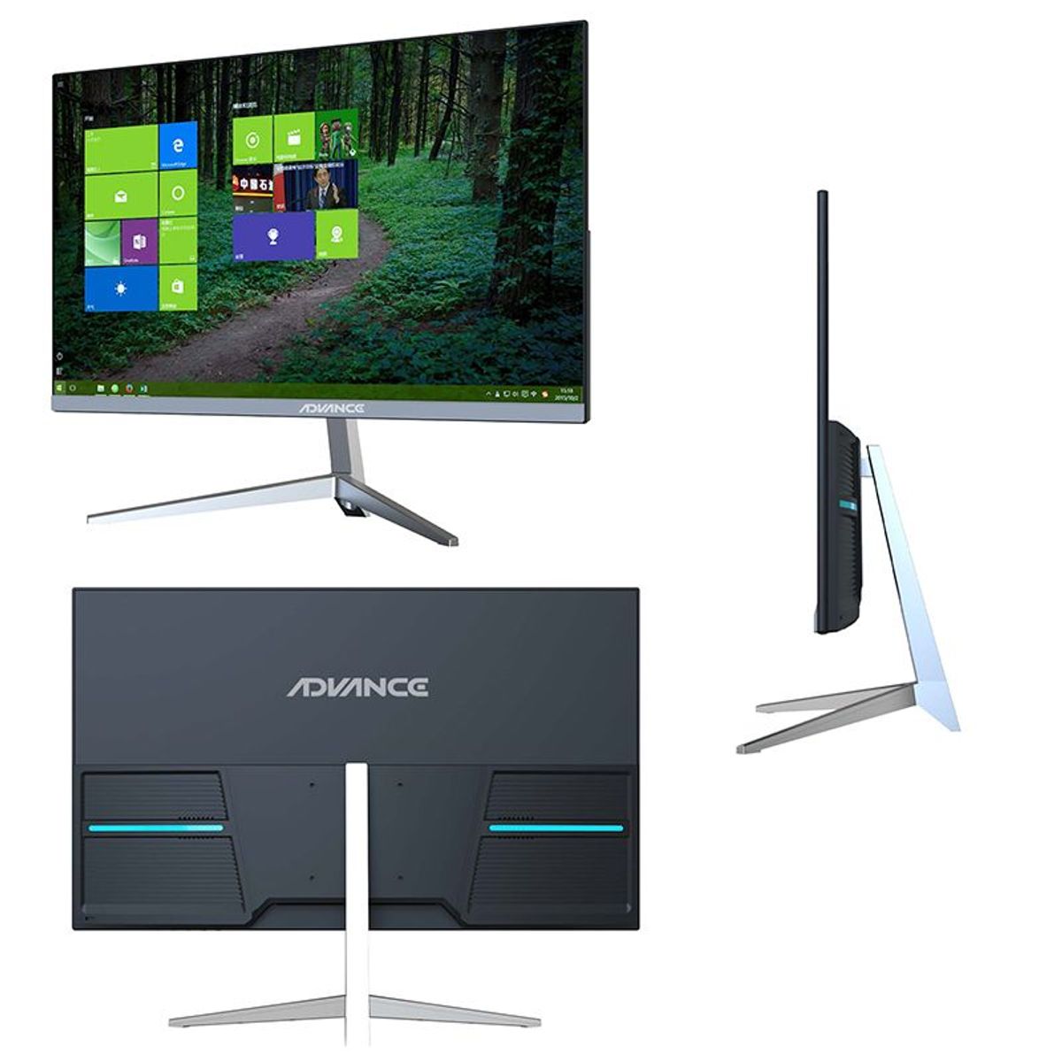 ADVANCE - Monitor de 24 IPS Advance FullHD 1920x1080 HDMI parlantes SIN BORDES