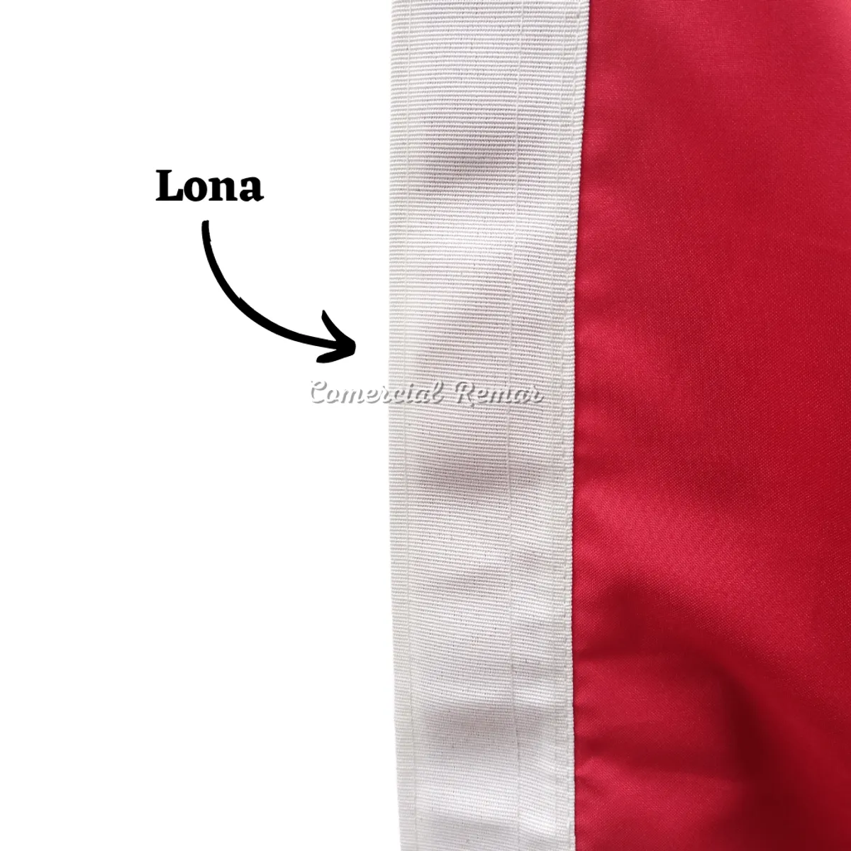 PERU - Bandera de Perú 240x145cm para Izar Pabellón Nacional Con Escudo