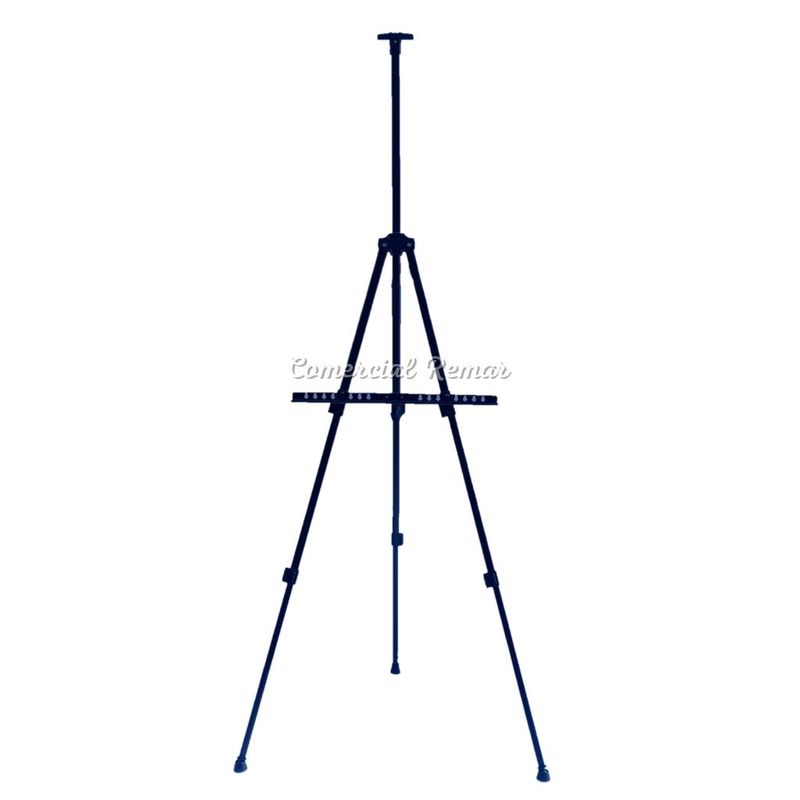 GENERICO - Caballete de Aluminio Tripode Plegable para Pizarra o Cuadro