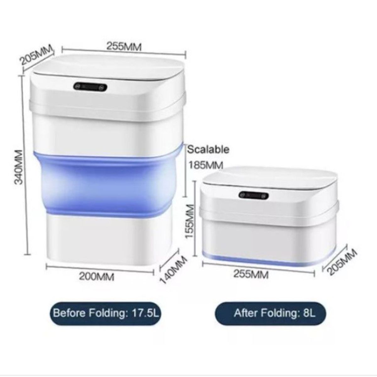 GENERICO - Tacho inteligente plegable con sensor de movimiento de alta  calidad