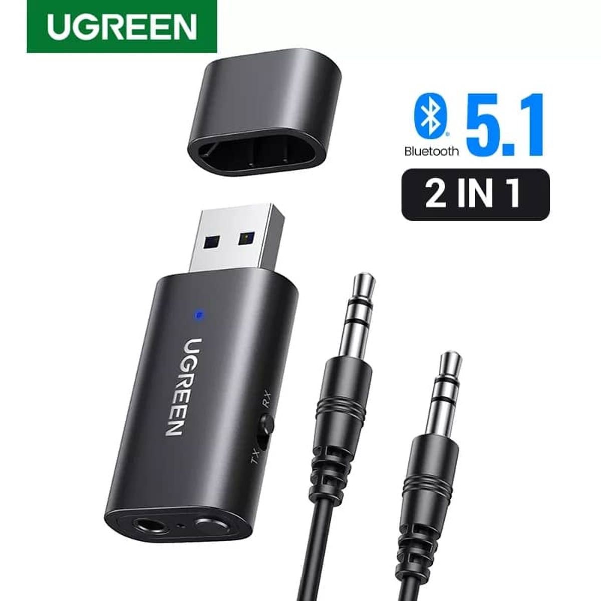 UGREEN - Adaptador Bluetooth 5.1 Usb Receptor Y Transmisor UGREEN